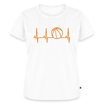 Basketball - Frauen Premium Bio T-Shirt - Weiß - Vorne - AI Model Female 172 dark (172cm)