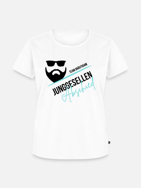 Team Bräutigam, Junggesellenabschied, Poltern, JGA - Frauen Premium Bio T-Shirt - Weiß