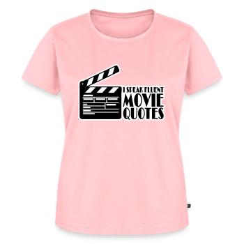 parler couramment des citations de films - T-shirt Premium bio Femme - rose - Devant - AI Model Female 172 dark (172cm)