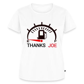 Joe rot - Frauen Premium Bio T-Shirt - Weiß - Vorne - AI Model Female 172 dark (172cm)