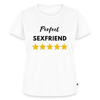 Perfekter Sexfreund - Frauen Premium Bio T-Shirt - Weiß - Vorne - AI Model Female 172 dark (172cm)