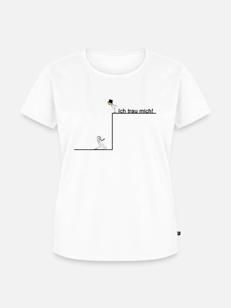 Ich traue mich - Frauen Premium Bio T-Shirt - Weiß