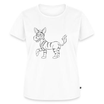 Zebre - T-shirt Premium bio Femme - blanc - Devant - AI Model Female 172 dark (172cm)