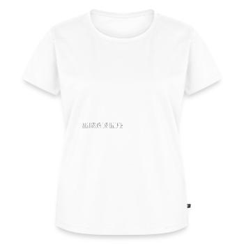 Notenschlüssel mit Herzschlag - Frauen Premium Bio T-Shirt - Weiß - Vorne - AI Model Female 172 dark (172cm)