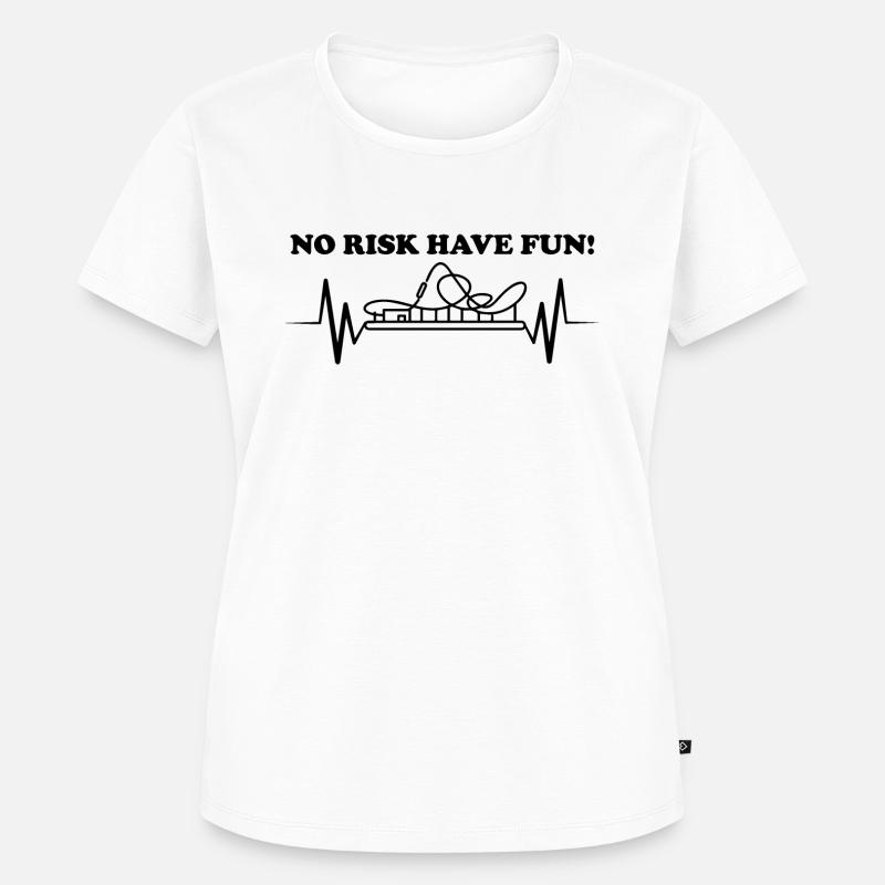 Rollercoaster Achterbahn - Frauen Premium Bio T-Shirt - Weiß