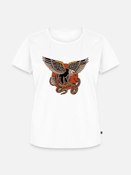 Tattoo Stil Battle - Frauen Premium Bio T-Shirt - Weiß
