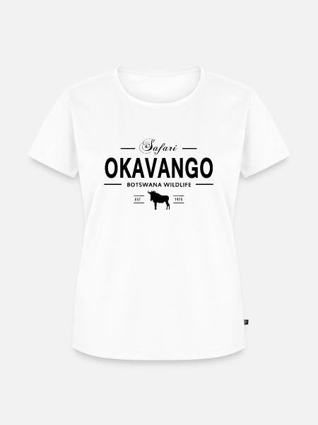 Botswana - Gnu - Frauen Premium Bio T-Shirt - Weiß