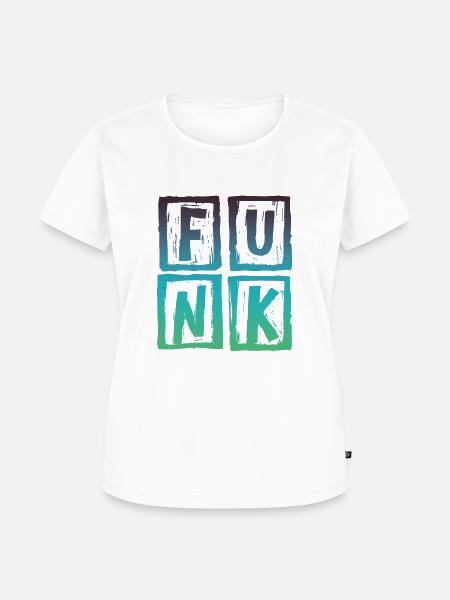 Funk Musik Retro - Frauen Premium Bio T-Shirt - Weiß