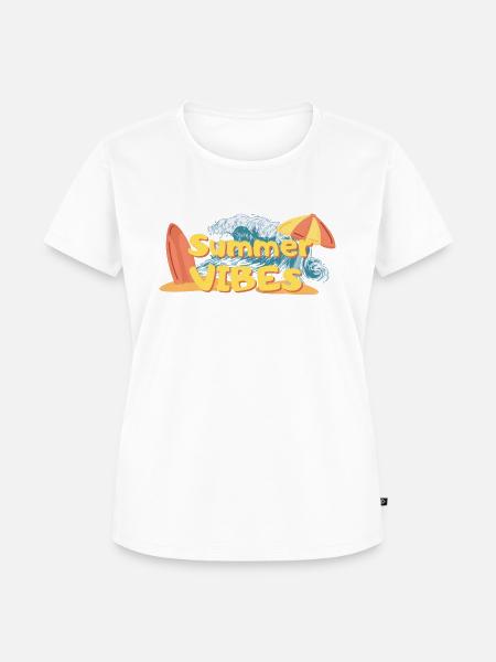 Summer Vibes - Frauen Premium Bio T-Shirt - Weiß