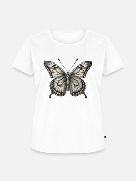 Schmetterling - Frauen Premium Bio T-Shirt - Weiß