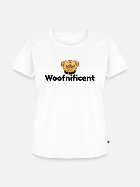 Woof Nifcent Designs - Frauen Premium Bio T-Shirt - Weiß