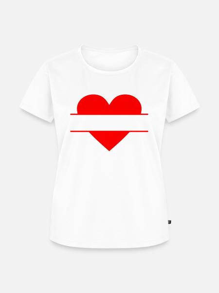 Her mit Textfeld - Frauen Premium Bio T-Shirt - Weiß