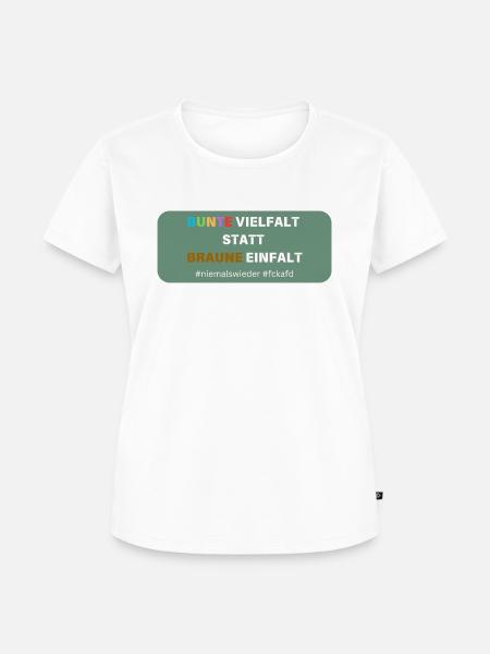 Bunte Vielfalt - Frauen Premium Bio T-Shirt - Weiß