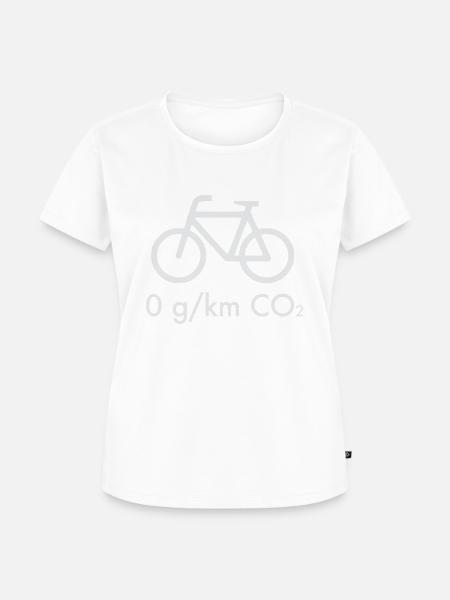 Fahrrad CO2 - Frauen Premium Bio T-Shirt - Weiß