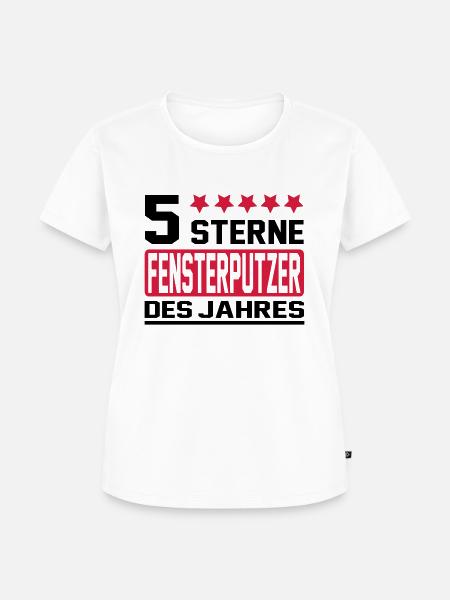 fensterputzer - Frauen Premium Bio T-Shirt - Weiß