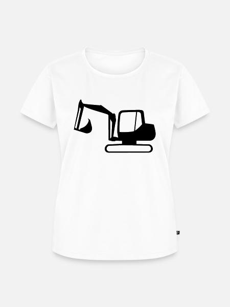 Bagger - Frauen Premium Bio T-Shirt - Weiß