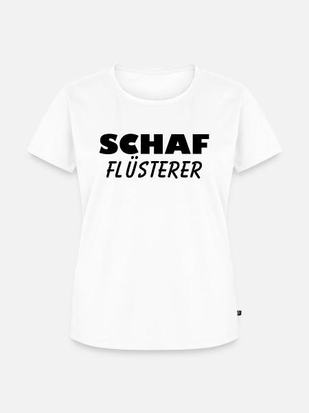 schaf flüsterer - Frauen Premium Bio T-Shirt - Weiß