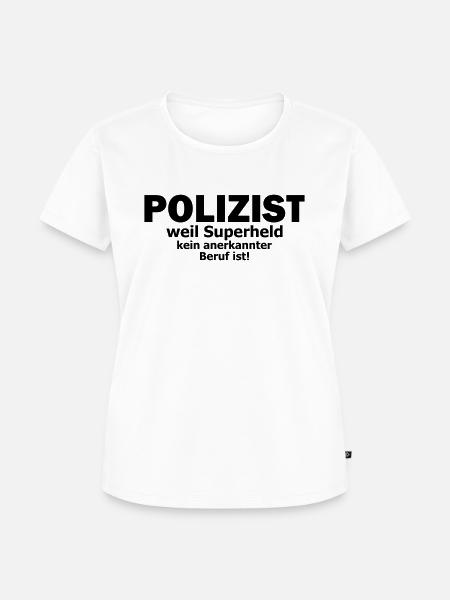 Polizist - Frauen Premium Bio T-Shirt - Weiß