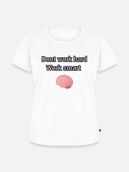 Smart Work - Frauen Premium Bio T-Shirt - Weiß