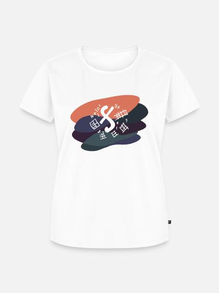 Zahlen Schule Mathe - Frauen Premium Bio T-Shirt - Weiß
