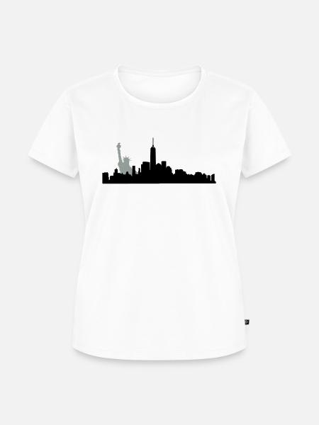 new york manhatten - Frauen Premium Bio T-Shirt - Weiß