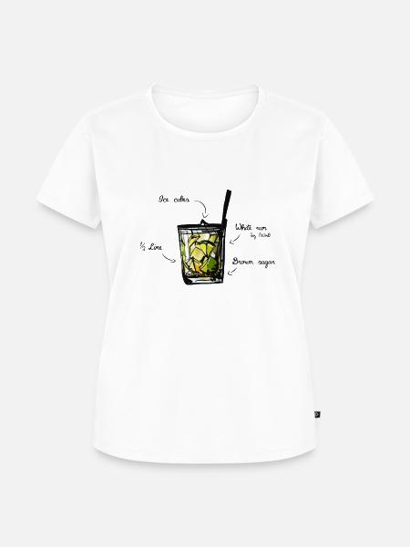 Caipirinha Cocktail - Frauen Premium Bio T-Shirt - Weiß