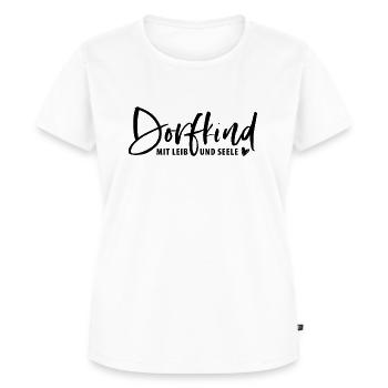 Dorfkind mit Leib und Seele - Frauen Premium Bio T-Shirt - Weiß - Vorne - AI Model Female 172 dark (172cm)