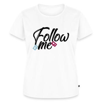 FOLLOW ME - Frauen Premium Bio T-Shirt - Weiß - Vorne - AI Model Female 172 dark (172cm)