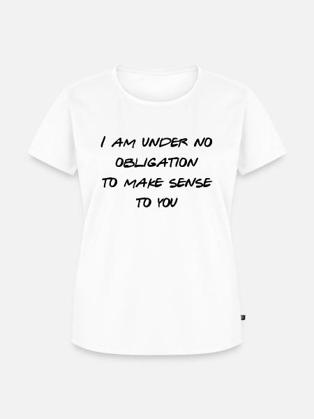 Verpflichtung - Frauen Premium Bio T-Shirt - Weiß