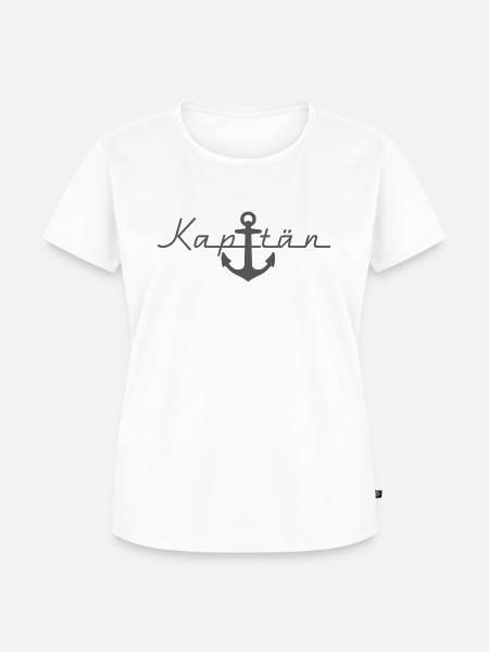 Kapitän - Frauen Premium Bio T-Shirt - Weiß