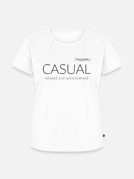 Casual: Definition - Frauen Premium Bio T-Shirt - Weiß