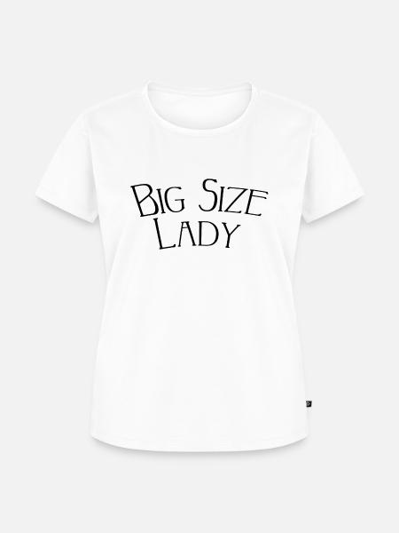 Big size lady - Frauen Premium Bio T-Shirt - Weiß