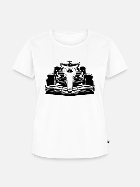 Rennwagen - Frauen Premium Bio T-Shirt - Weiß