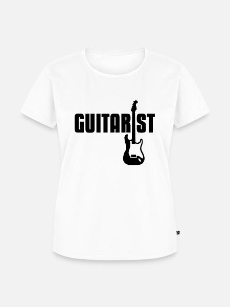 guitarist - Frauen Premium Bio T-Shirt - Weiß