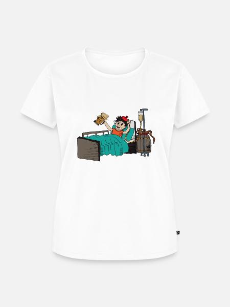Patient Bier Geschenk - Frauen Premium Bio T-Shirt - Weiß