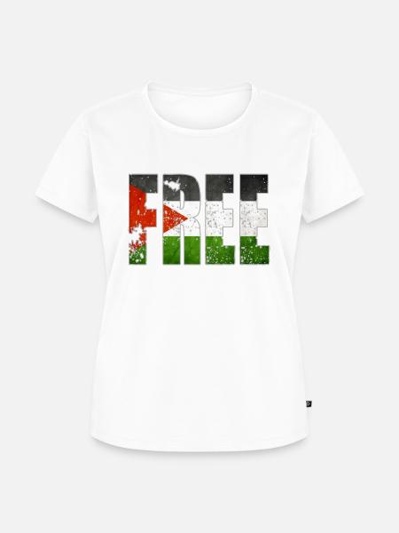 Freies Palästina - Frauen Premium Bio T-Shirt - Weiß