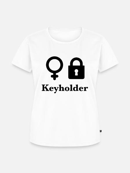 Keyholder - Frauen Premium Bio T-Shirt - Weiß