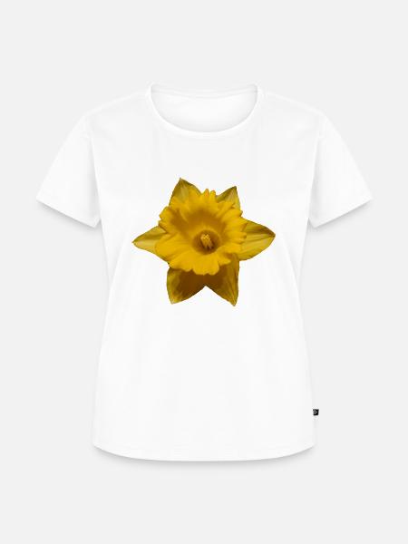 Narzisse - Frauen Premium Bio T-Shirt - Weiß