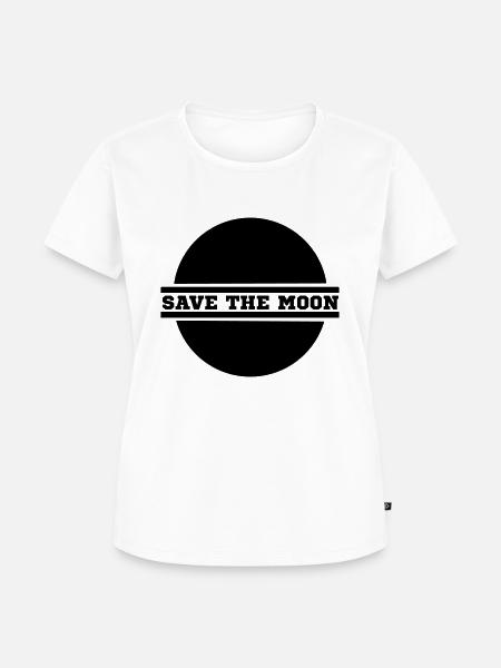 save the moon - Frauen Premium Bio T-Shirt - Weiß