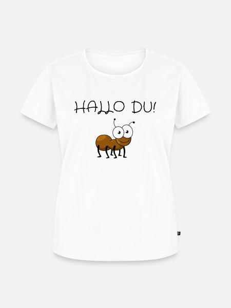 Hallo Du - Frauen Premium Bio T-Shirt - Weiß