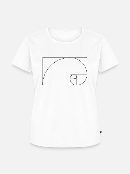 Lehre des Goldenen Schnitts - Frauen Premium Bio T-Shirt - Weiß