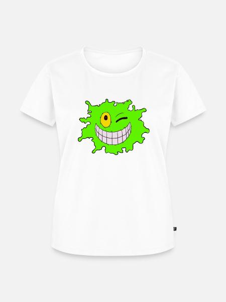 Splash Grün - Frauen Premium Bio T-Shirt - Weiß