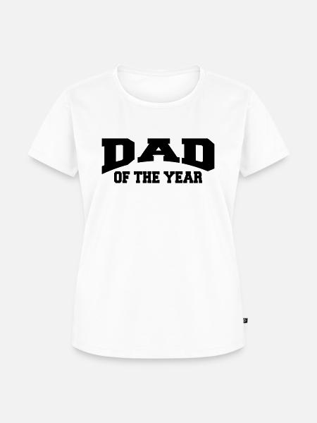 Dad of the year - Frauen Premium Bio T-Shirt - Weiß