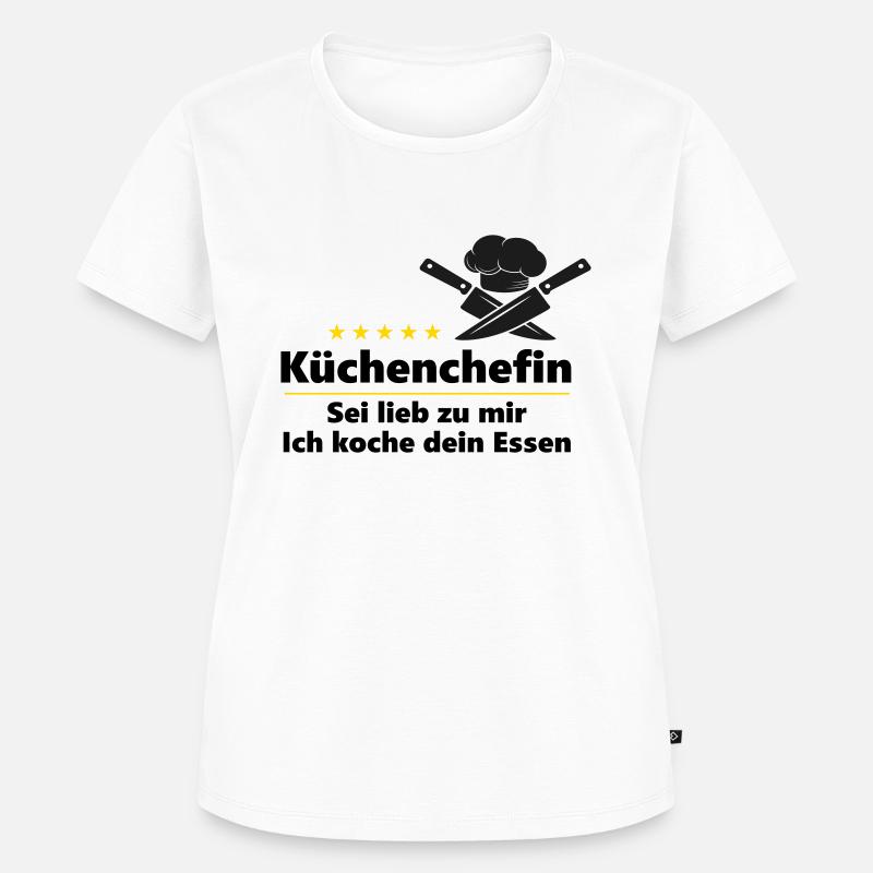 Küchenchefin - Frauen Premium Bio T-Shirt - Weiß