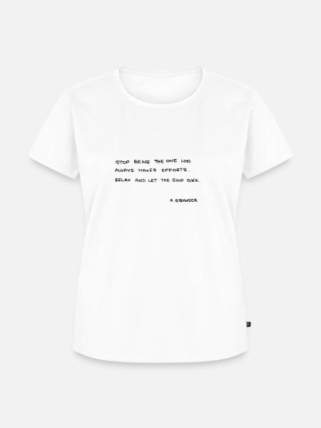 Notes from a Stranger - Frauen Premium Bio T-Shirt - Weiß