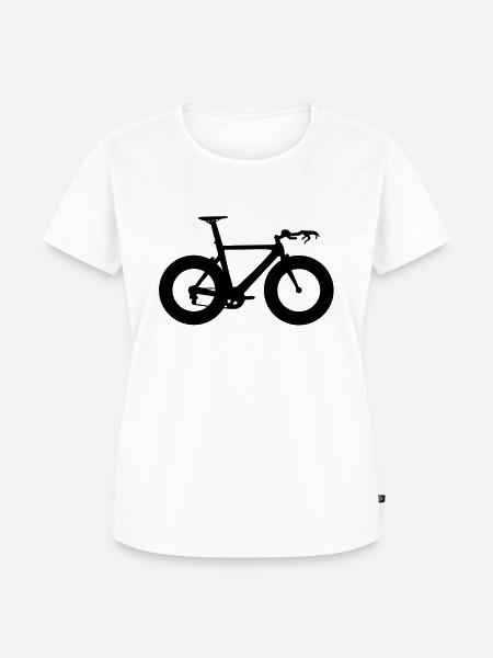 Triathlon-Rad - Frauen Premium Bio T-Shirt - Weiß