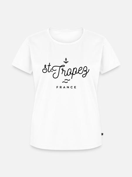 Saint-Tropez - Frankreich - Frauen Premium Bio T-Shirt - Weiß