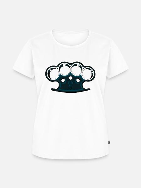 Amerikanische Faust - Frauen Premium Bio T-Shirt - Weiß