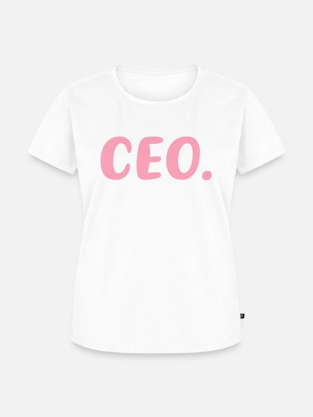 CEO Female Entrepreneur - Frauen Premium Bio T-Shirt - Weiß