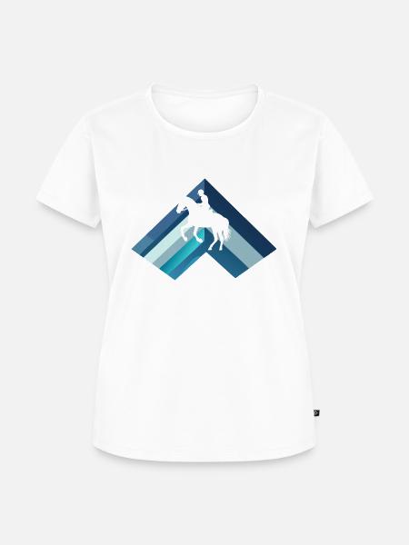 Pferd Pferde Wildpferd - Frauen Premium Bio T-Shirt - Weiß